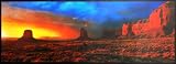 Poster Outback - Australien australische Wüste - Panoramaposter / Langbahnposter - Größe 158 x 53 cm