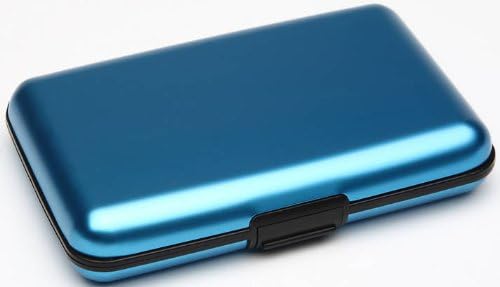 RFID PROTECTED CREDIT CARD CASE WALLET BLUE Great for Father's Day, Birthday for Step-Dad, Step-Father, Dad, Graduation