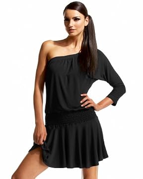 bebe.com : One Sleeve Smocked Waist Dress from bebe.com