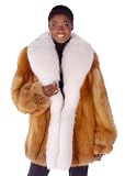 Red Fox Fur Jacket - Full White Fox Trim