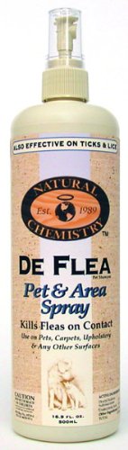 Natural Chemistry De Flea Pet and Petting Spray -- 16.9 fl oz