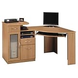Vantage Collection Corner Computer Desk in Light Dragonwood