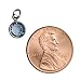 Sterling Silver Crystal March Birthstone for Mother's Charm Pendant