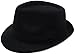 Eqoba Men / Women Classic Cotton Blend Solid Color Short Brim Trilby Fedora Hat