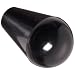 DimcoGray Black Phenolic Oval Tapered Knob Female, Brass Insert: 1/4-20" Thread x 7/16" Depth, 1" Diameter x 1-5/8" Height x 1/2" Hub Dia (Pack of 10)