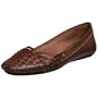FRYE Women's Abey Flat,Dark Brown,6.5 M US