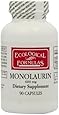Cardiovascular research / Ecological Formulas - Monolaurin 600mg - 90 Capsules