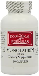 Ecological Formulas Monolaurin Capsules, 600 mg, 90 Count