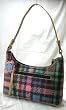 Handbags with Trendy Plaid Design & Zippered Outside Pocket