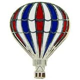 41oXvWlMCbL. SL160  Hot Air Balloon Pin Red White & Blue 1