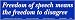 Freedom of speech means the freedom to disagree. -Bumper Sticker.