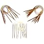 40" Inch Circular Premium Bamboo Knitting Needles by StitchBerry - 15 Set Collection