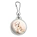 Poodles Mother and Daughter Puppy Dog Jacket Handbag Purse Luggage Backpack Zipper Pull Charm