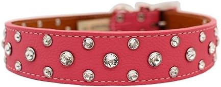 Tuscan-Crystallized Collar 1" x 22" Color:Pink