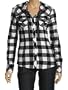 Fox Pike Hooded Flannel - White X Xs