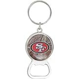 NFL San Francisco 49ers Real Tree Bottle Opener Keychain
