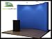 Pop Up Display Trade Show Booth Exhibit - 10ft Blue