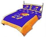 Kansas Jayhawks Comforter Set- King Bed