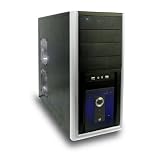 XION XON160P Meshed Steel ATX Mid Tower Computer Case with 500 Watt Power Supply - Retail XON-160P (Black)