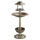 Ethan Taylor 50806027 Birdbath/Feeder/Planter With Solar Powered LED