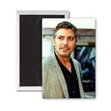 George Clooney - 3x2 inch Fridge Magnet - large magnetic button - Magnet