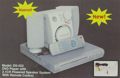 Electronics: DVD Player with 2.1 CH Powered Speaker system