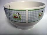 Eigenschaften Unitedlabels  / Peanuts Snoopy Müslischale blau weiss kariert (grün abgesetzt) 680ml