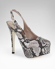 Betty Snake Print Platform Slingback