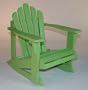 Lime Green Child's Adirondack Rocking Chair
