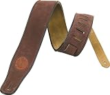 Levy's Soft Suede Guitar Strap Brown