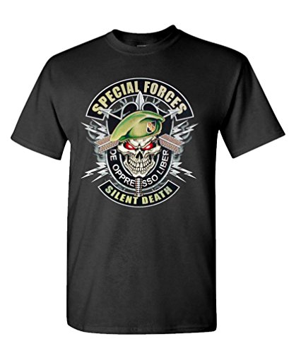 GOODER TEES - SPECIAL FORCES SILENT DEATH - Mens Cotton T-Shirt