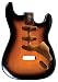 Golden Gate S-213 S Style Guitar Body (White, Double Cutaway, Single Coil)