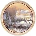 Kitchen & Housewares : THIRSTYSTONE COASTERS THOMAS KINKADE COLLECTION - VICTORIAN CHRISTMAS II