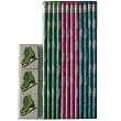 Ice Skate Glitter Pencil & Eraser Set