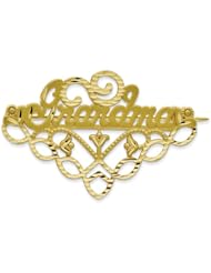 14k Gold Grandma Pin & Charm Holder
