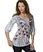 Apparel : One World Printed V-Neck Top