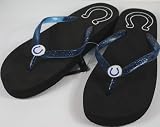 Indianapolis Colts Womens Wedge Flip Flop Slippers
