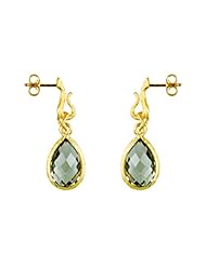 CleverEves 18Kt Yellow Gold Green Amethyst