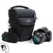 USA Gear Weather Resistant Digital SLR Zoom Holster Carrying Case Bag for Sony SLT-A58 , DSC-HX300 , DSC-H200 , SLT-A99 , SLT-A37 , SLT-A57 & more DSLR Cameras - Includes Accessory Bag and Mini Tripod