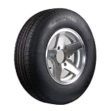 Carlisle 'Radial Trail' Trailer Tires ST215 75R 14, Aluminum Star Wheels