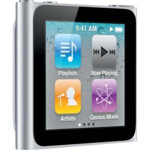Apple 2011-NANO16GBSIL 16GB iPod Nano with Multi-Touch Display, FM Radio & Built-In Clip in Silver