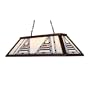Tiffany Game Room Lighting 4-Light Chandelier in Dark Mahogany Wood by Landmark Lighting - 70012-4