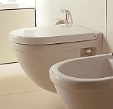 Toilet wall-mounted Starck 3, white, washdown model, compact