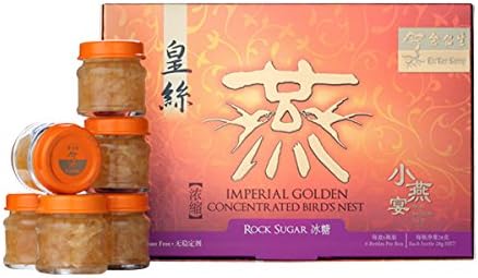 Eu Yan Sang Imperial Golden Concentrated Bird's Nest with Rock Sugar Mini Treats 100% Natural - 6X28G Bottles
