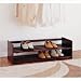 Stackable Shoe Rack in Mahogany (Set of 2)