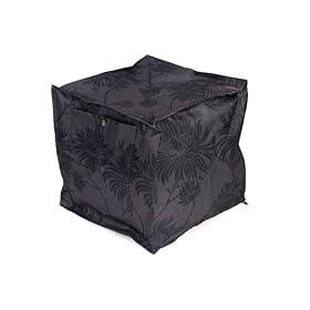 Laura Ashley 'Cube' Beanbag, Kimono Charcoal