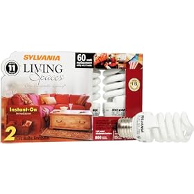 Sylvania 29972 Compact Fluorescent Micro Mini Light Bulb, 13-Watt by Sylvania