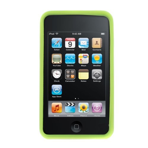 GTMax Green Soft Rubber Silicone Skin Cover Case For Apple iPod touch 8GB 32GB 64G 3rd 3G Generation NEWEST MODEL