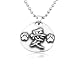 Pet Paws Chinese Love Pewter Pendant Chain Necklace, Multiple Chain Lengths