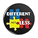 Different Not Less Autism Puzzle Pieces Pinback Button Pin Badge - 1